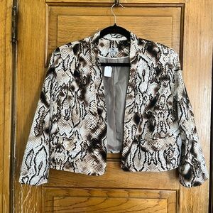 Snakeskin Print Women's Jacket